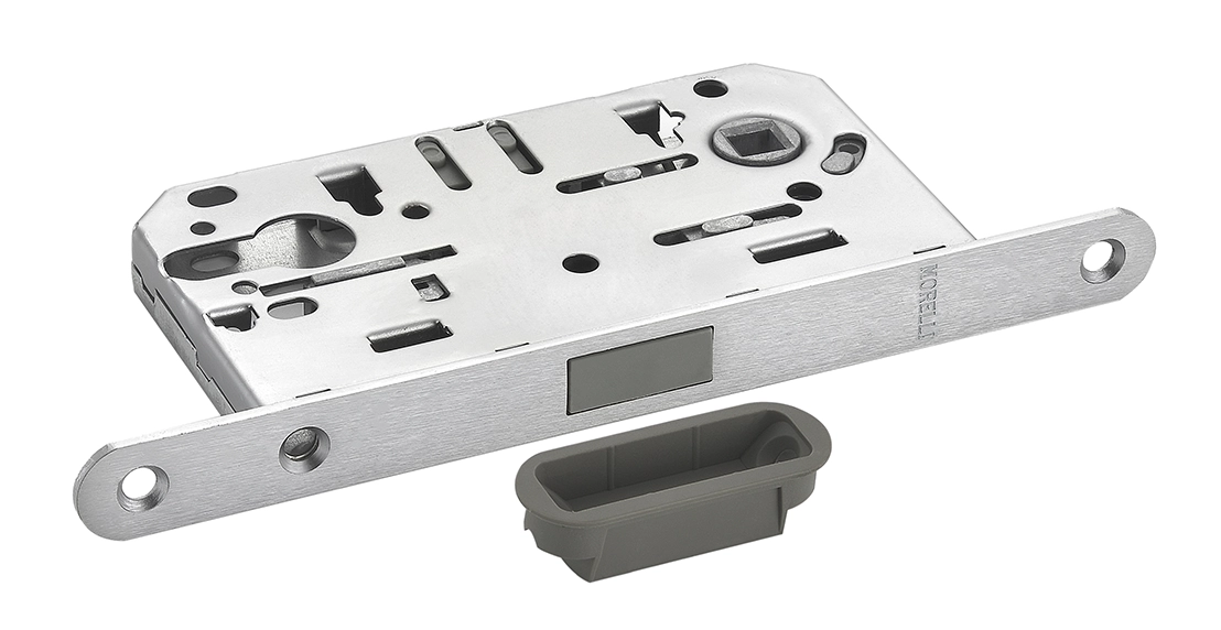 Защелка межкомнатная M1885 SSC магнитная под цилиндр, цвет суперматовый хром фото 2 Защелка межкомнатная M1885 SSC магнитная под цилиндр, цвет суперматовый хром фото купить в Оренбурге