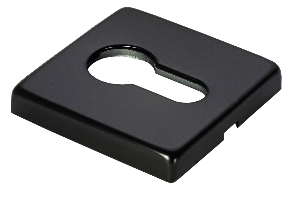 Накладка под евроцилиндр LUX-KH-S5 NERO-ST, цвет - черный soft-touch фото купить Оренбург