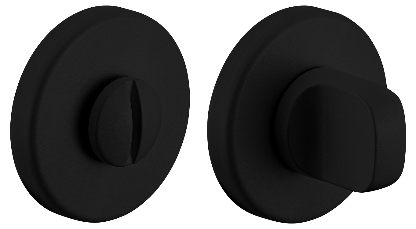 Завертка сантехническая LUX-WC-R5 NERO-ST, цвет - черный soft-touch фото купить Оренбург