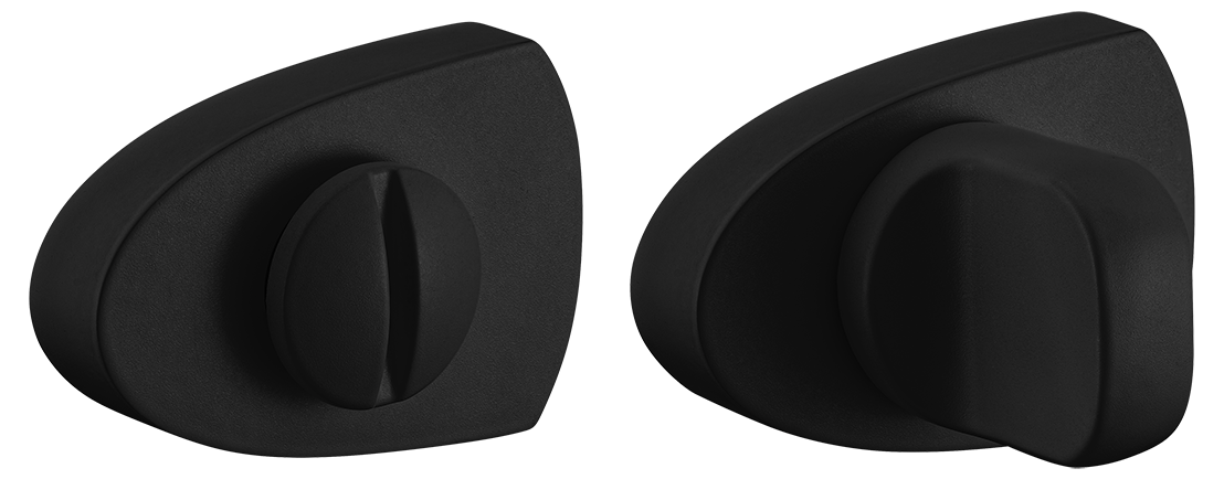 Завертка сантехническая LUX-WC-UN NERO-ST цвет - черный soft-touch фото купить Оренбург