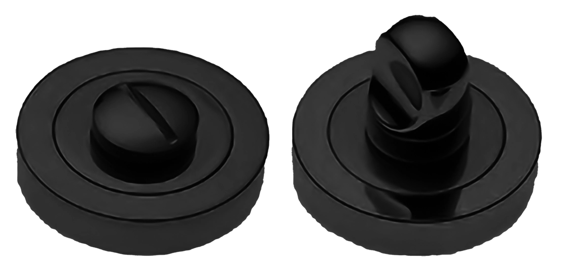 Завертка сантехническая LUX-WC-R4-LU NERO на круглой розетке, цвет  - черный фото купить Оренбург