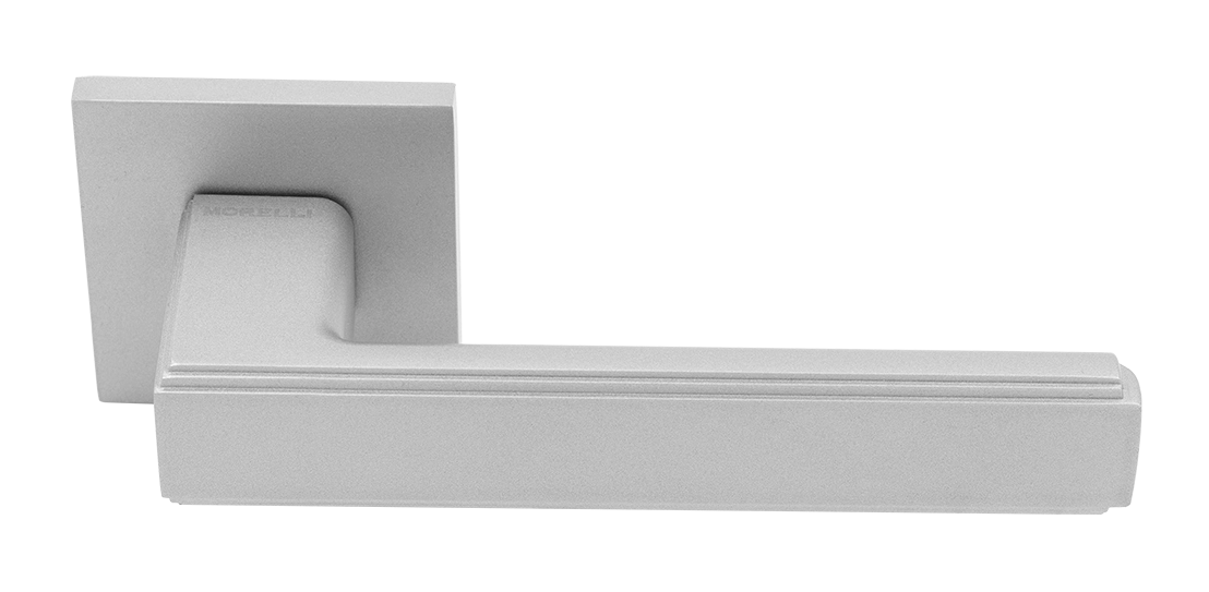 Ручка дверная MH-64-S6 ASC STEPS на квадратной розетке 6 мм, цвет анодированный матовый хром фото купить Оренбург