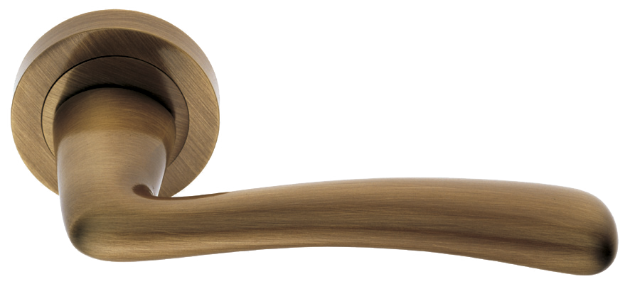 Ручка дверная COCKATOO R2 BGO раздельная на круглой розетке, цвет - матовая бронза фото купить в Оренбурге