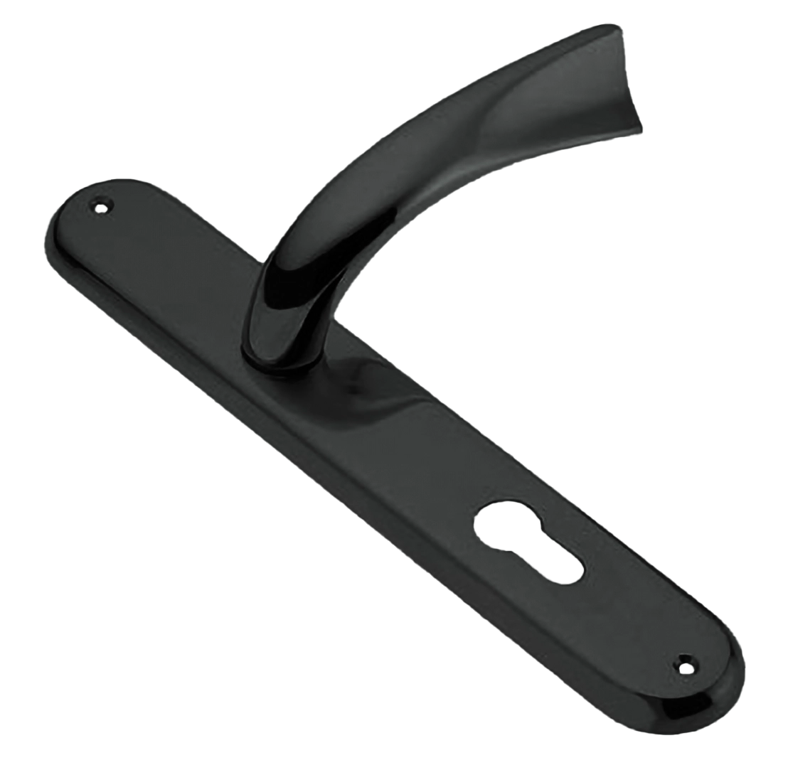 Ручка дверная на планке TENDER PL NIN, цвет черный никель, латунь фото купить в Оренбурге