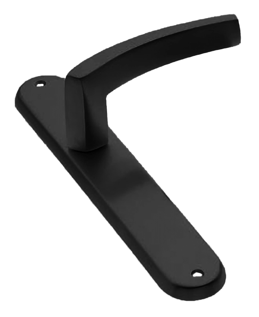 Ручка дверная на планке WIND PL NERO, цвет черный, латунь фото купить в Оренбурге