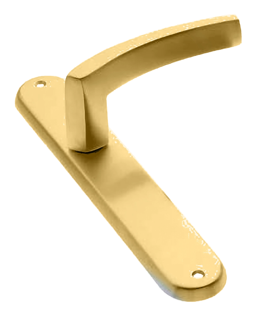 Ручка дверная на планке WIND PL OSA, цвет матовое золото, латунь фото купить в Оренбурге