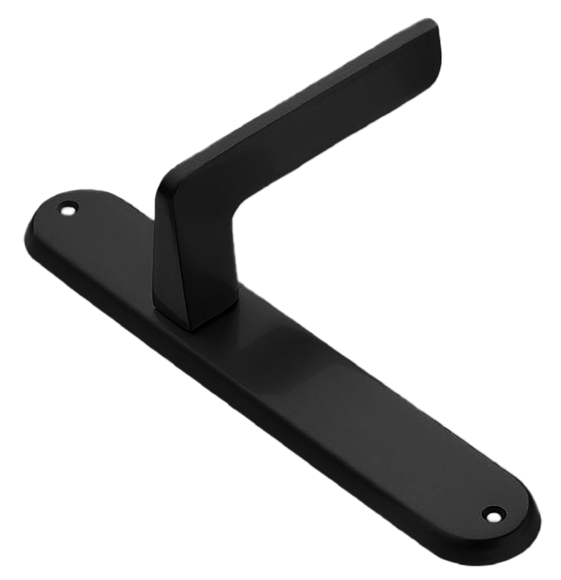 Ручка дверная на планке ROCK PL NERO, цвет черный, латунь фото купить в Оренбурге