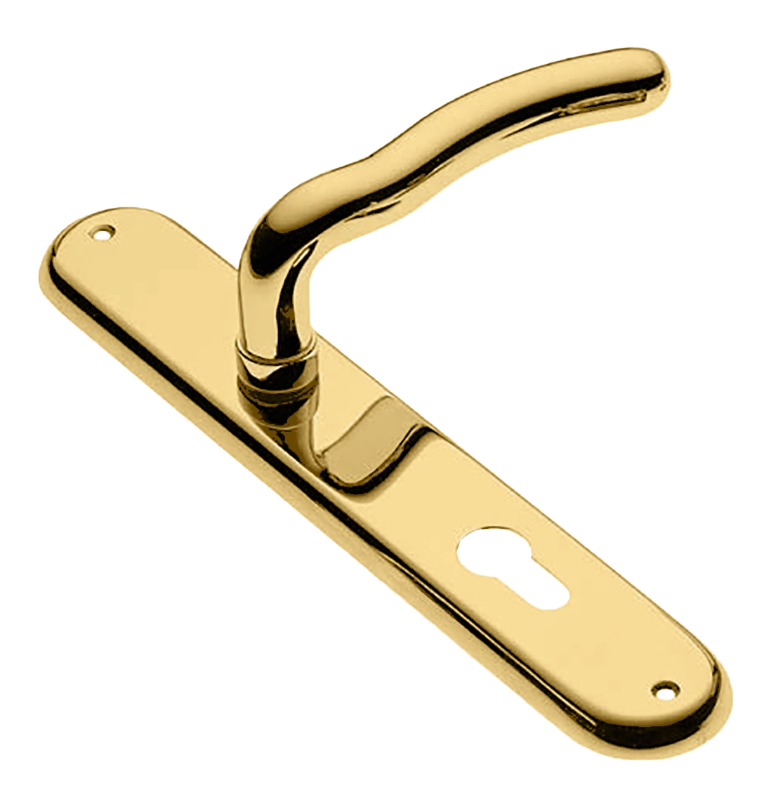 Ручка дверная на планке SNAKE PL OTL, цвет золото, латунь фото купить в Оренбурге