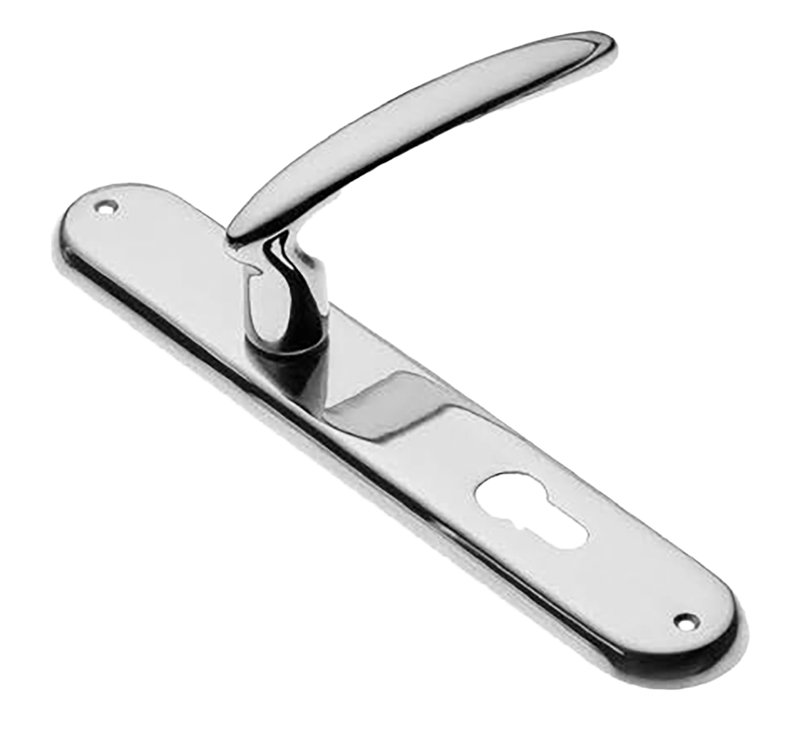 Ручка дверная на планке FLAMINGO PL CRO, цвет хром, латунь фото купить в Оренбурге