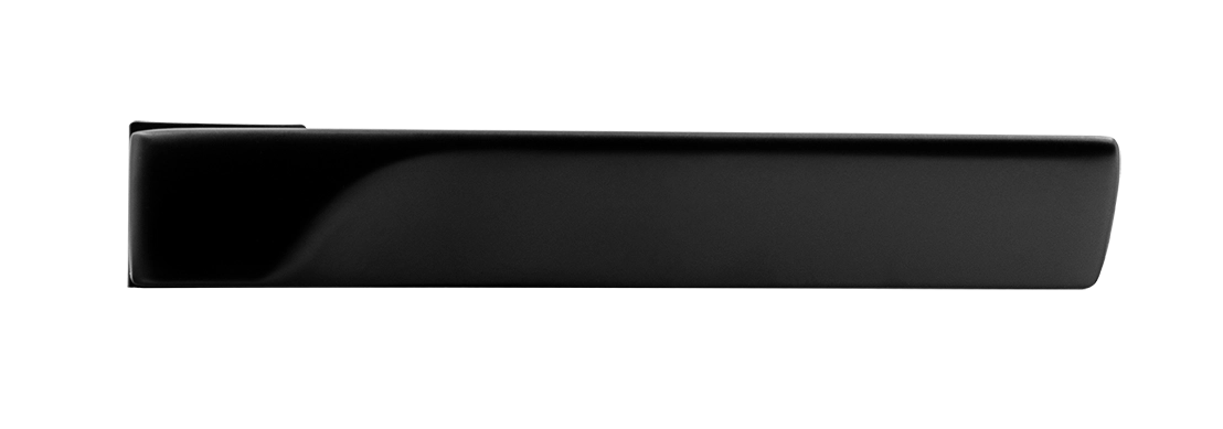 Ручка дверная FIORD-SM NERO-ST, с невидимой квадратной розеткой, цвет черный soft-touch, ЦАМ фото купить в Оренбурге