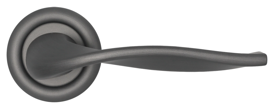 Ручка дверная SKYSCRAPER R7 SST на круглой розетке, цвет Летняя гроза/Summer Storm фото купить в Оренбурге