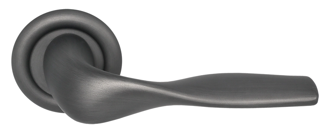 Ручка дверная LVB R7 SST на круглой розетке, цвет Летняя гроза/Summer Storm фото купить Оренбург