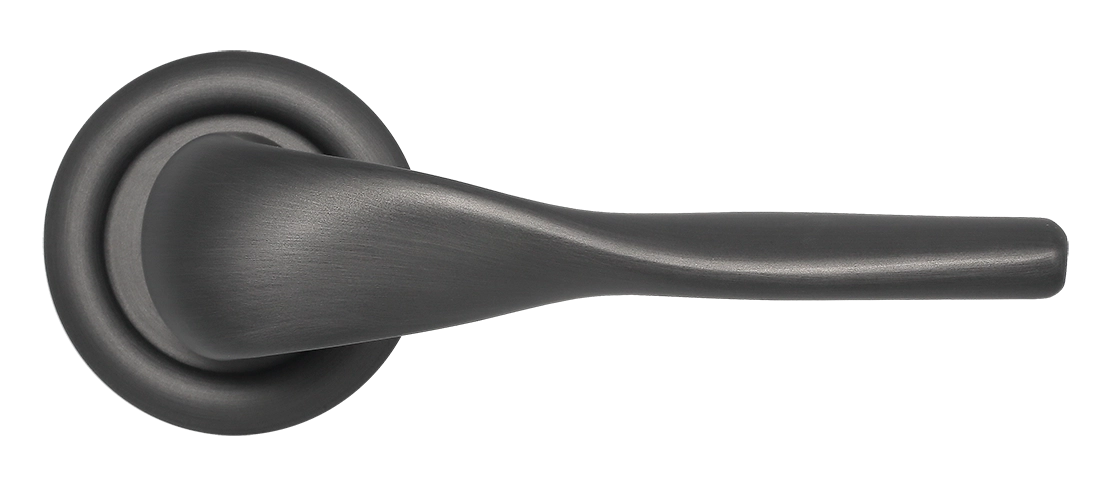 Ручка дверная LVB R7 SST на круглой розетке, цвет Летняя гроза/Summer Storm фото купить в Оренбурге