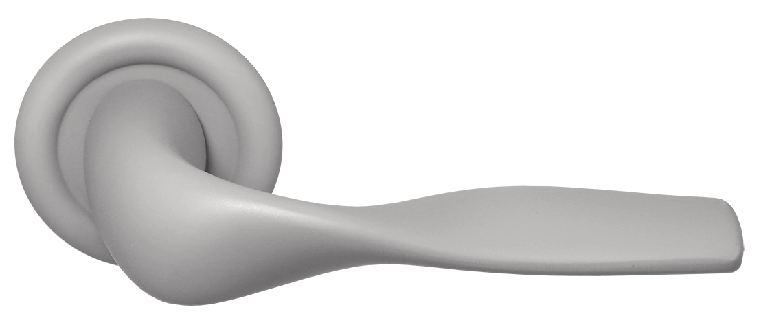 Ручка дверная LVB R7 SMI на круглой розетке, цвет Весенняя дымка/Spring Mist фото купить Оренбург