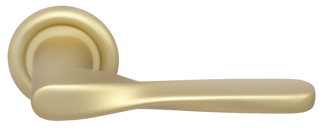 Ручка дверная THE OLYMPICS R7 AH на круглой розетке, цвет Осенний мёд/Autumn Honey фото купить Оренбург