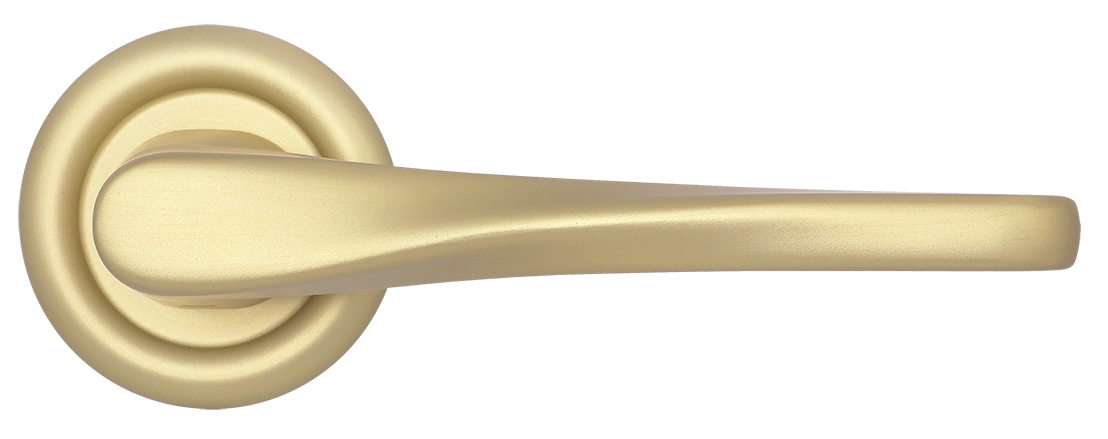 Ручка дверная THE OLYMPICS R7 AH на круглой розетке, цвет Осенний мёд/Autumn Honey фото купить в Оренбурге