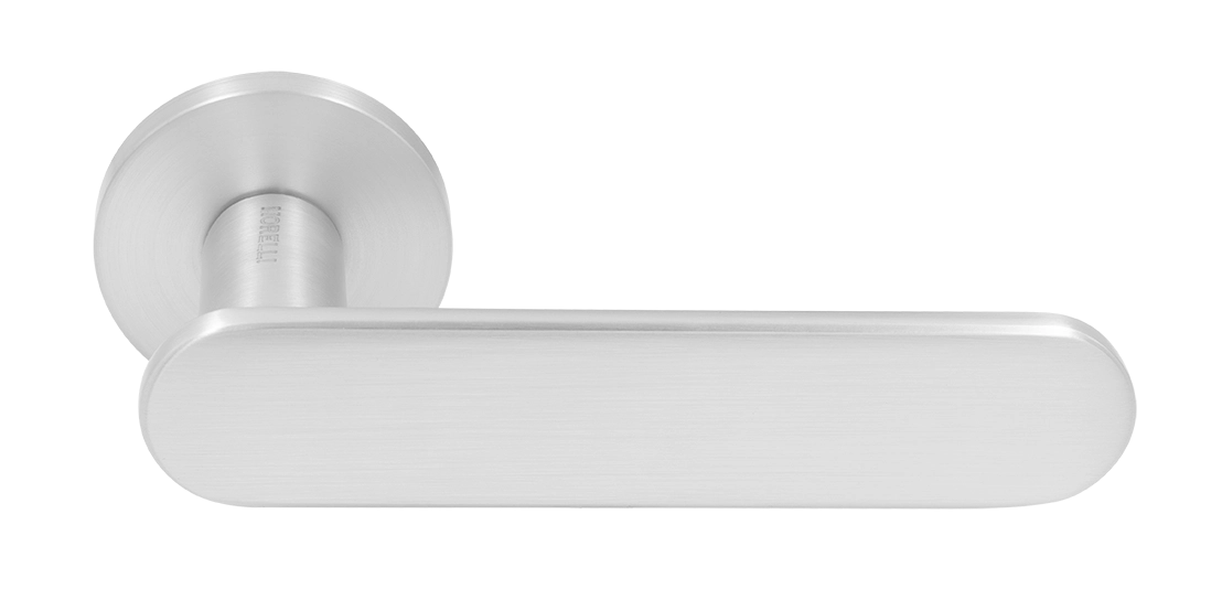 Ручка дверная MH-65-R6 SEMPIONE SC на круглой розетке, цвет матовый хром фото купить Оренбург