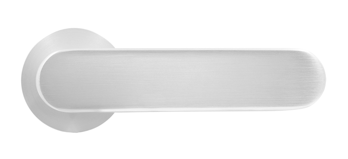 Ручка дверная MH-65-R6 SEMPIONE SC на круглой розетке, цвет матовый хром фото купить в Оренбурге