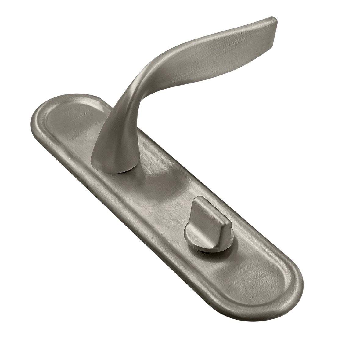 Ручка дверная SKYSCRAPER PLR WC SMI на планке под сантехническую завертку, цвет Весенняя дымка/Spring Mist фото купить Оренбург