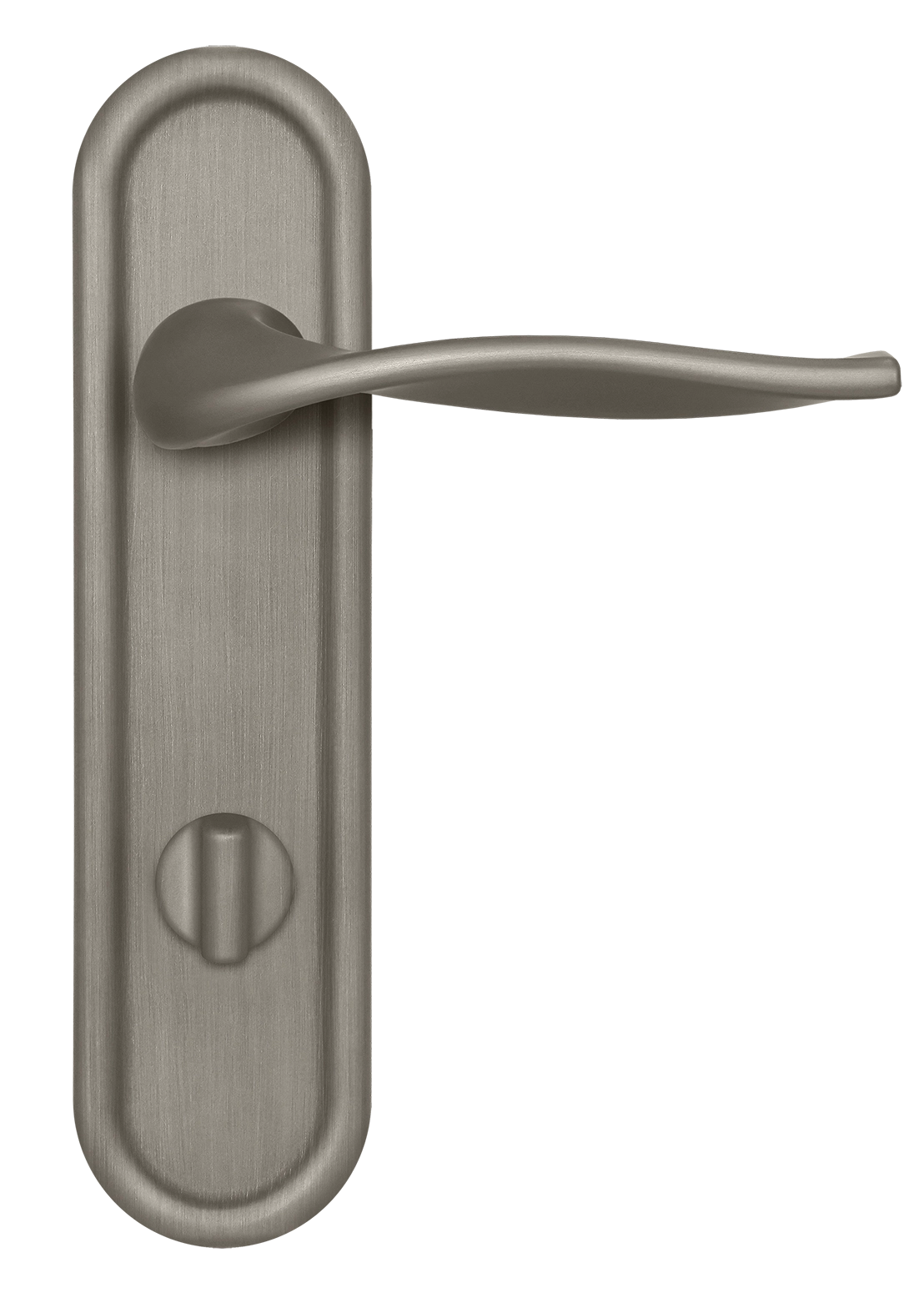 Ручка дверная SKYSCRAPER PLR WC SMI на планке под сантехническую завертку, цвет Весенняя дымка/Spring Mist фото купить в Оренбурге