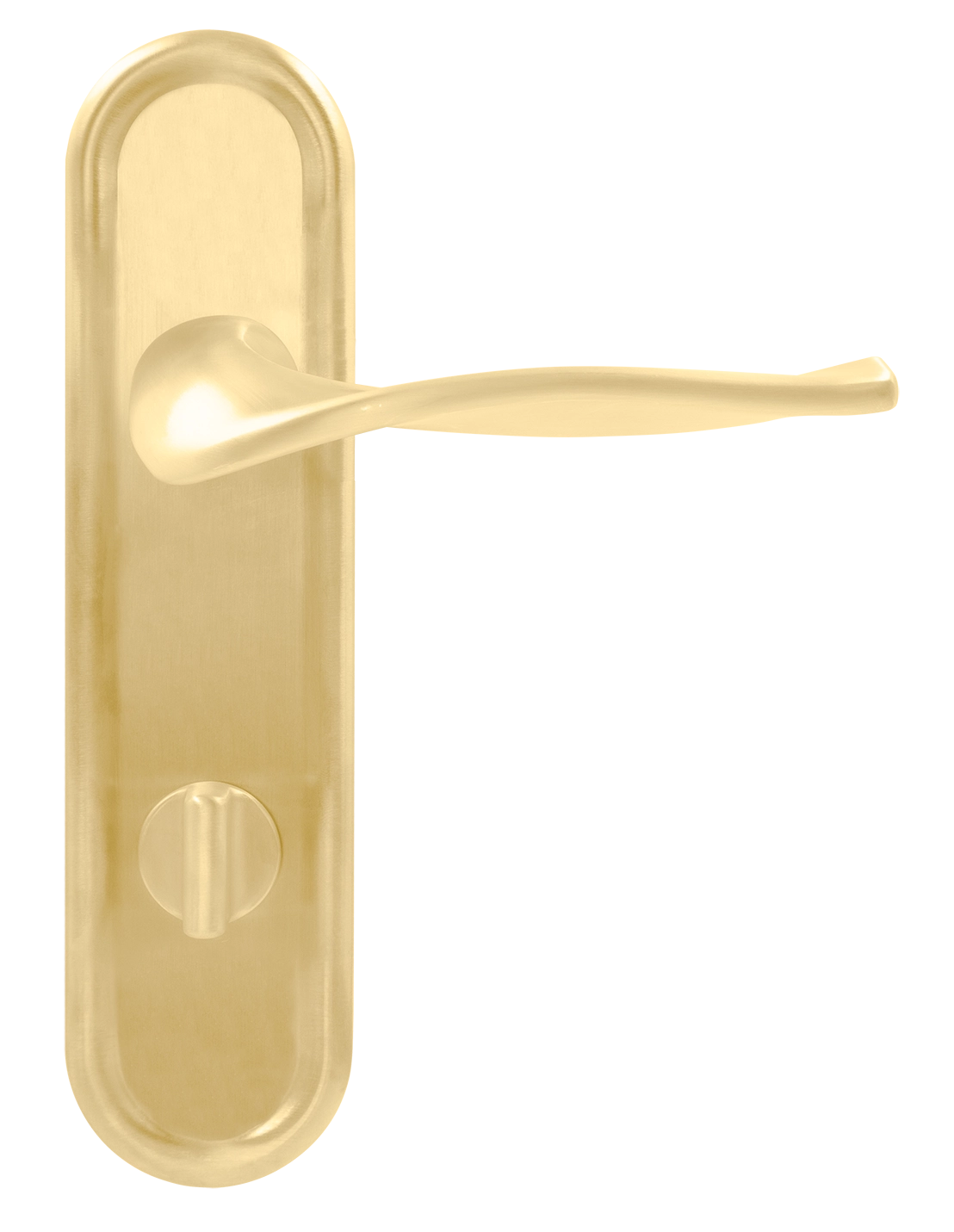 Ручка дверная SKYSCRAPER PLR WC AH на планке под сантехническую завертку, цвет Осенний мёд/Autumn Honey фото купить в Оренбурге