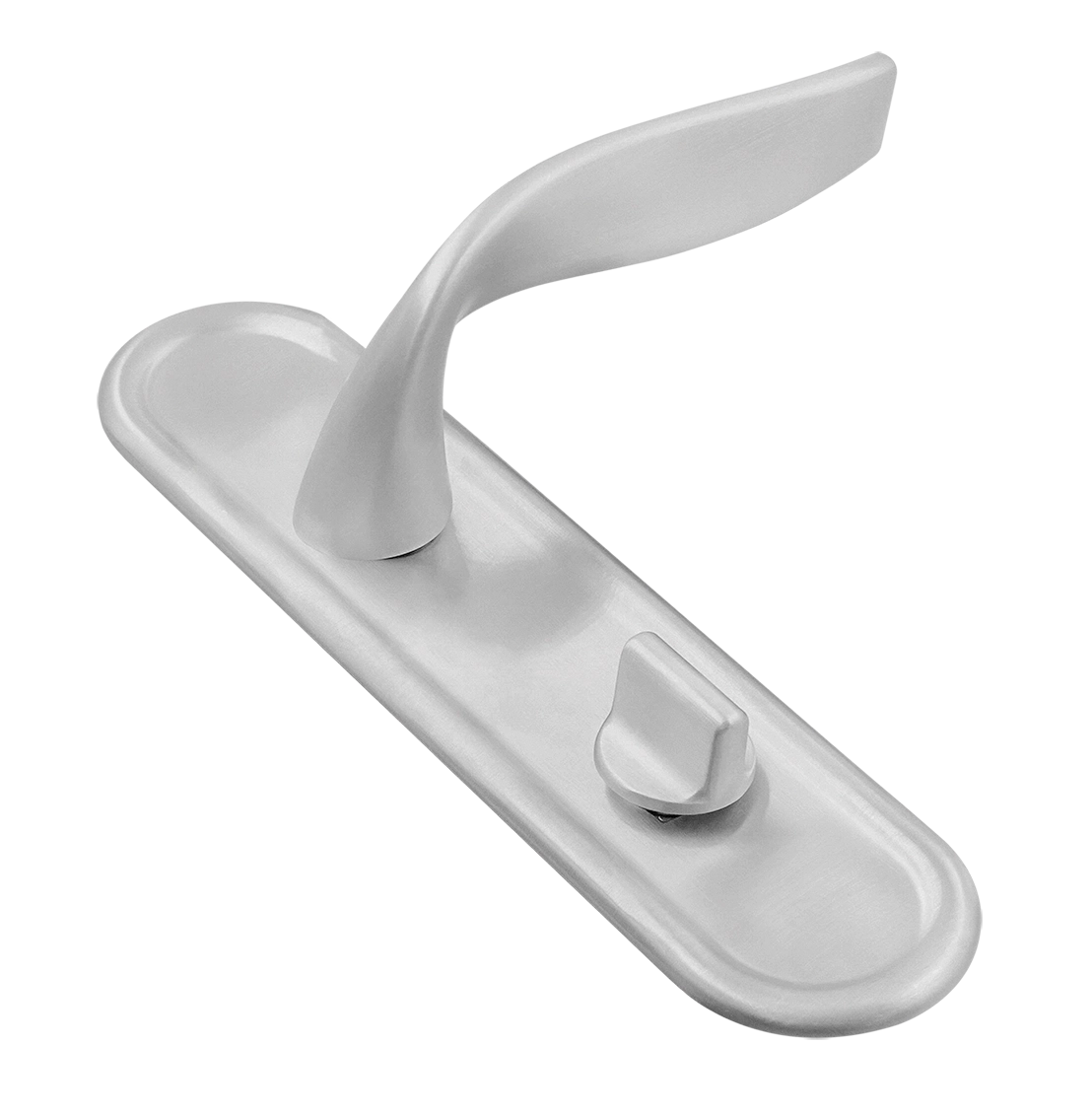 Ручка дверная SKYSCRAPER PLR WC SSW на планке под сантехническую завертку, цвет Стокгольмский снегопад/Stockholm Snowfall фото купить Оренбург