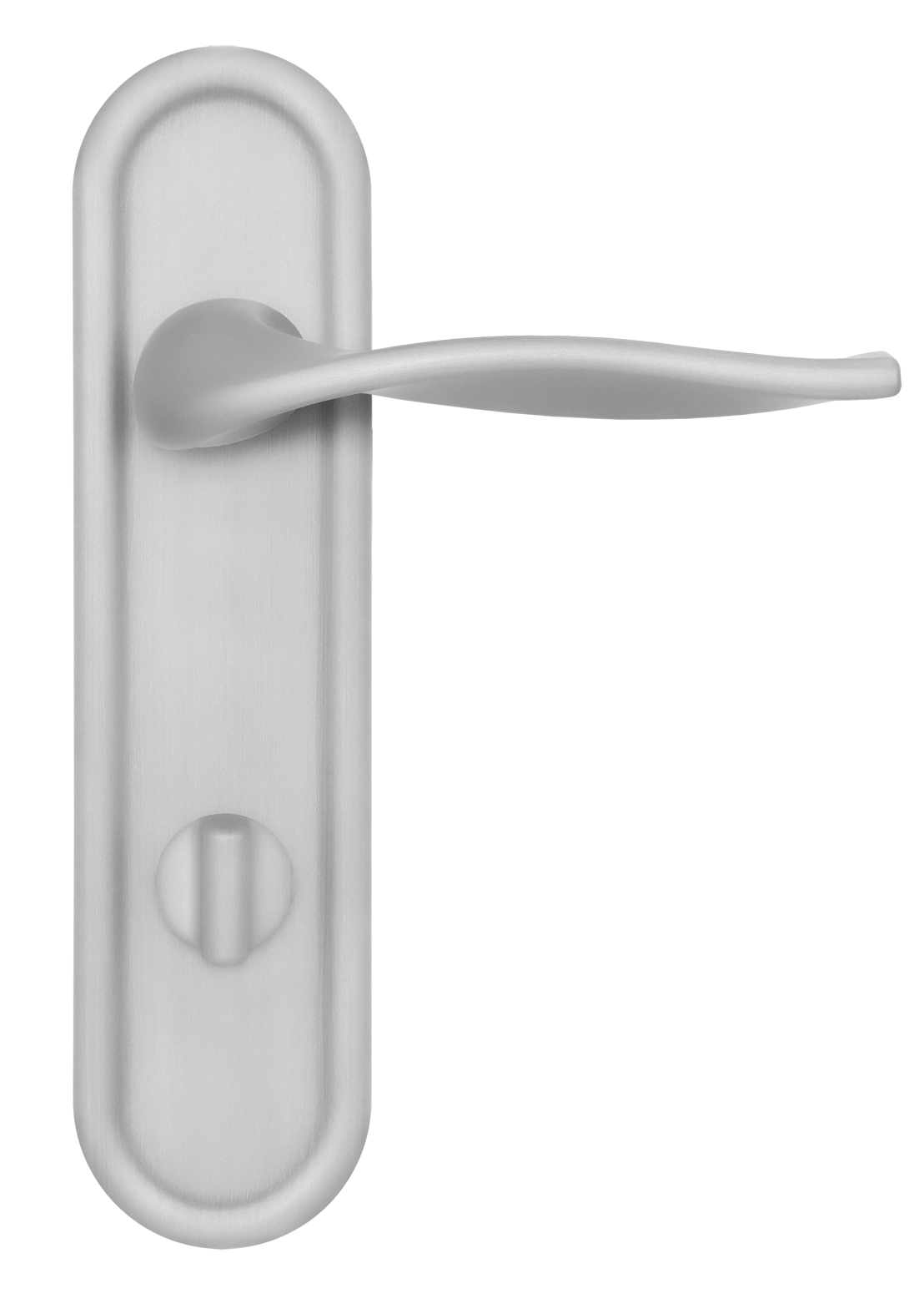 Ручка дверная SKYSCRAPER PLR WC SSW на планке под сантехническую завертку, цвет Стокгольмский снегопад/Stockholm Snowfall фото купить в Оренбурге