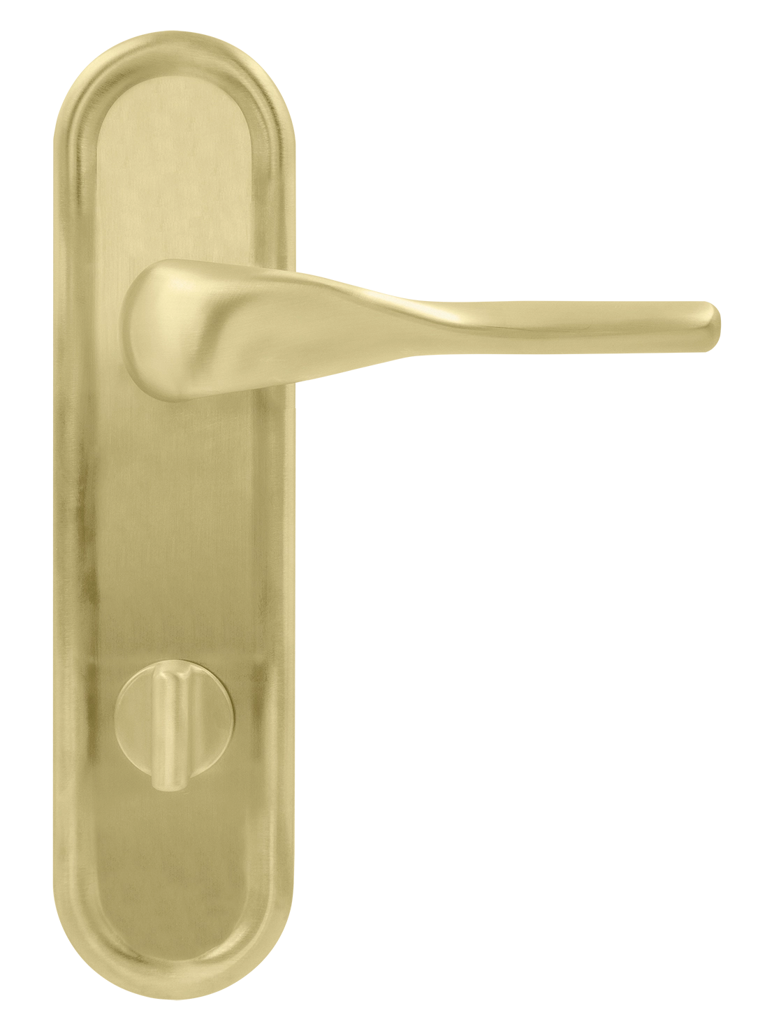 Ручка дверная LVB PLR WC AH на планке под сантехническую завертку, цвет Осенний мёд/Autumn Honey фото купить в Оренбурге