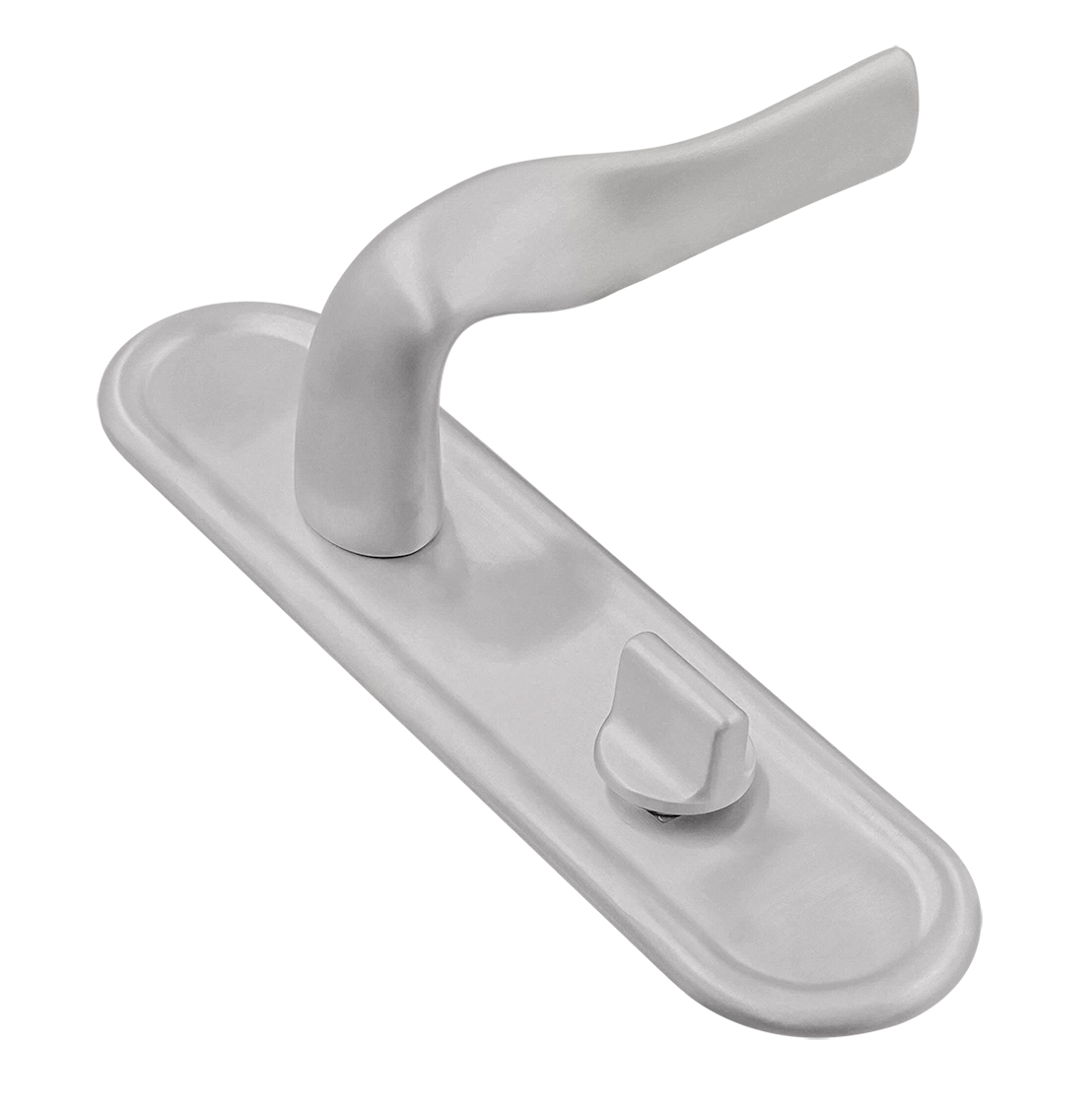 Ручка дверная LVB PLR WC SSW на планке под сантехническую завертку, цвет Стокгольмский снегопад/Stockholm Snowfall фото купить Оренбург