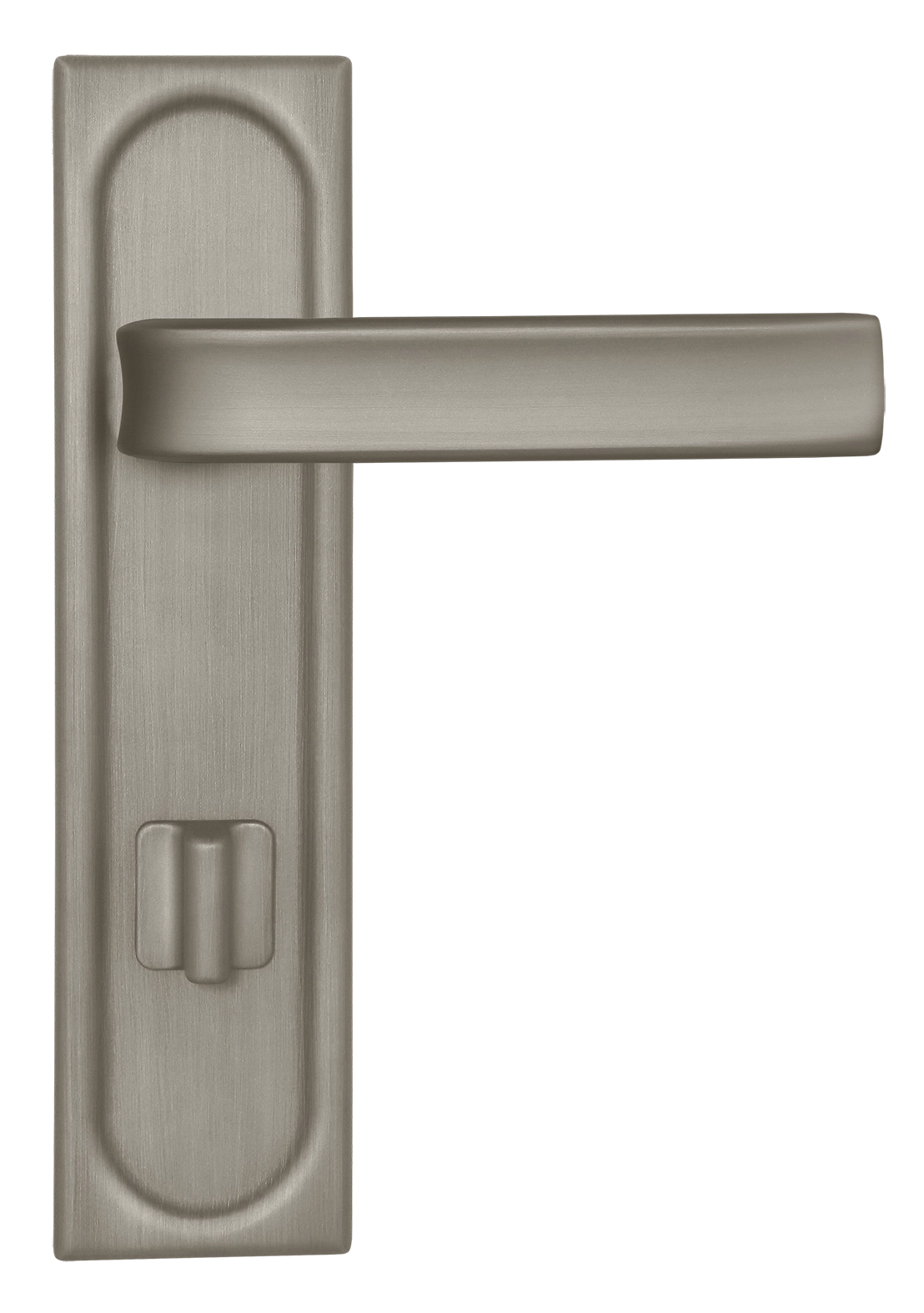 Ручка дверная THE BUS STATION PLS WC SMI на планке под сантехническую завертку, цвет Весенняя дымка/Spring Mist фото купить в Оренбурге