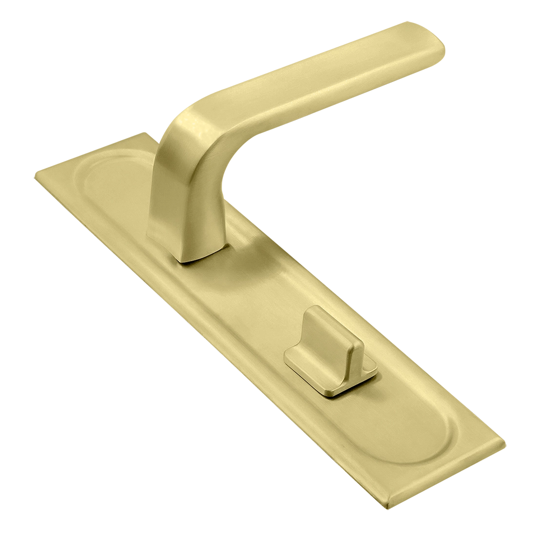 Ручка дверная THE BUS STATION PLS WC AH на планке под сантехническую завертку, цвет Осенний мёд/Autumn Honey фото купить Оренбург