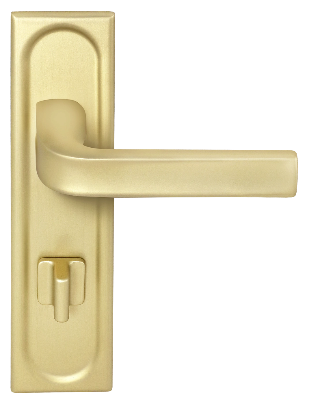 Ручка дверная THE BUS STATION PLS WC AH на планке под сантехническую завертку, цвет Осенний мёд/Autumn Honey фото фурнитура Оренбург