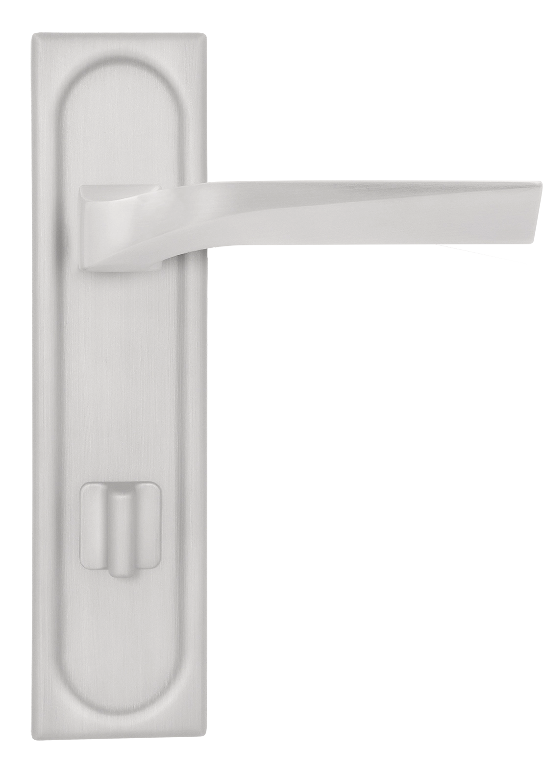 Ручка дверная WD CONCERT HALL PLS WC SSW на планке под сантехническую завертку, цвет Стокгольмский снегопад/Stockholm Snowfall фото купить в Оренбурге