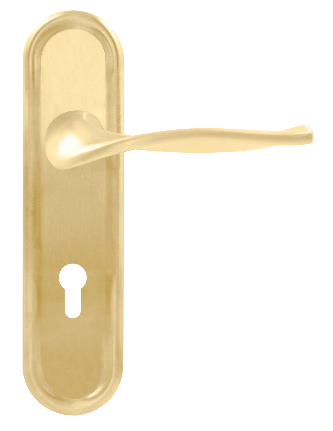 Ручка дверная SKYSCRAPER PLR KH AH на планке под ключевой цилиндр, цвет Осенний мёд/Autumn Honey фото купить Оренбург