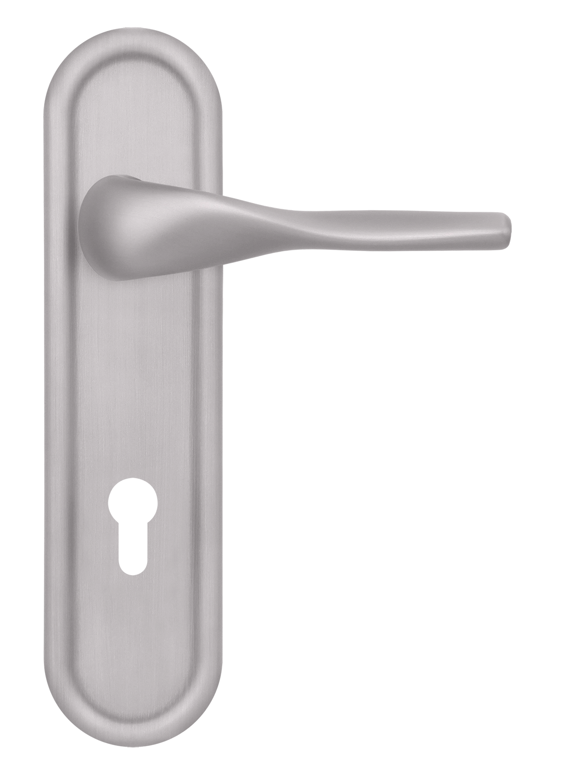 Ручка дверная LVB PLR KH SSW на планке под ключевой цилиндр, цвет Стокгольмский снегопад/Stockholm Snowfall фото купить Оренбург