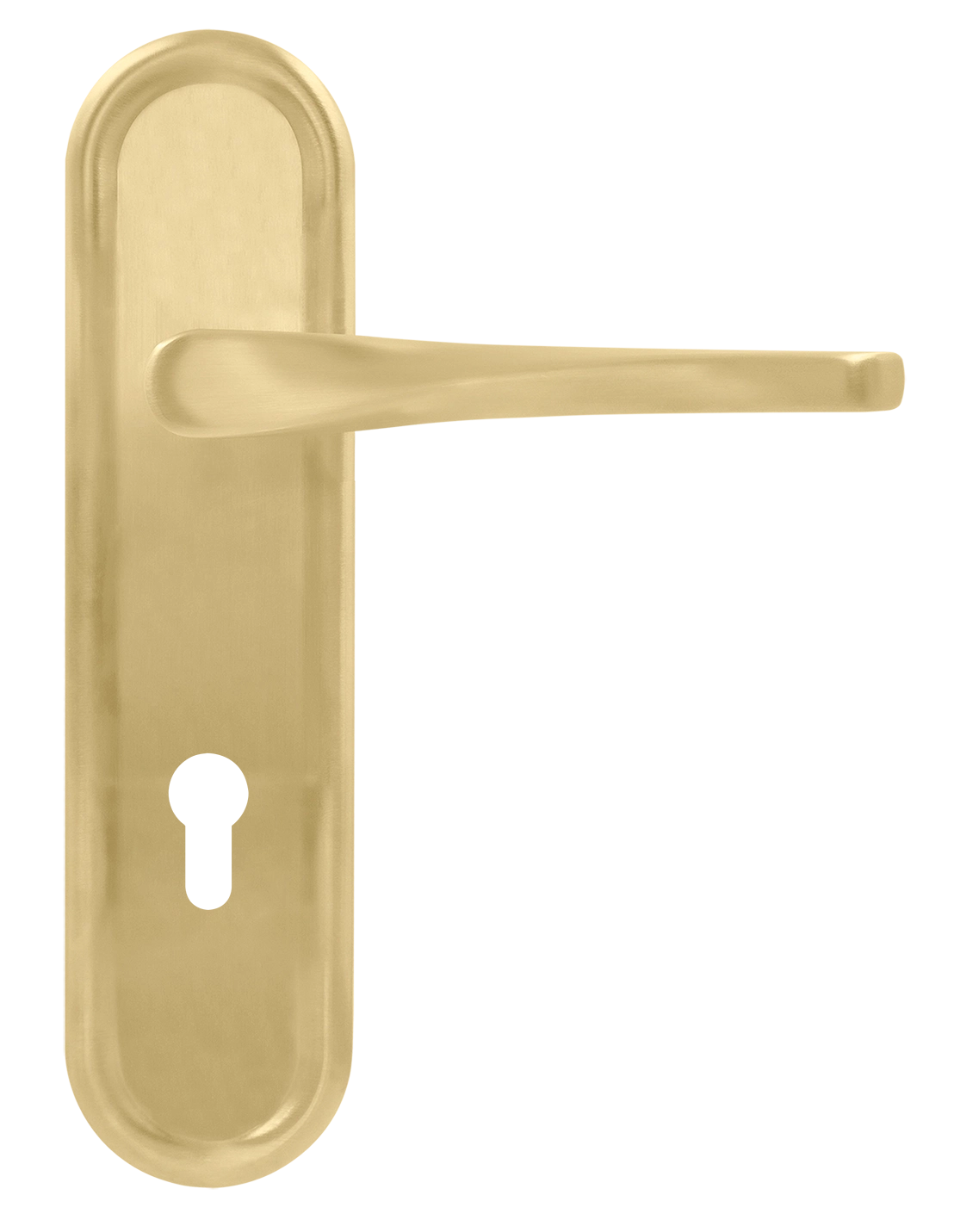 Ручка дверная THE OLYMPICS PLR KH AH на планке под ключевой цилиндр, цвет Осенний мёд/Autumn Honey фото купить Оренбург