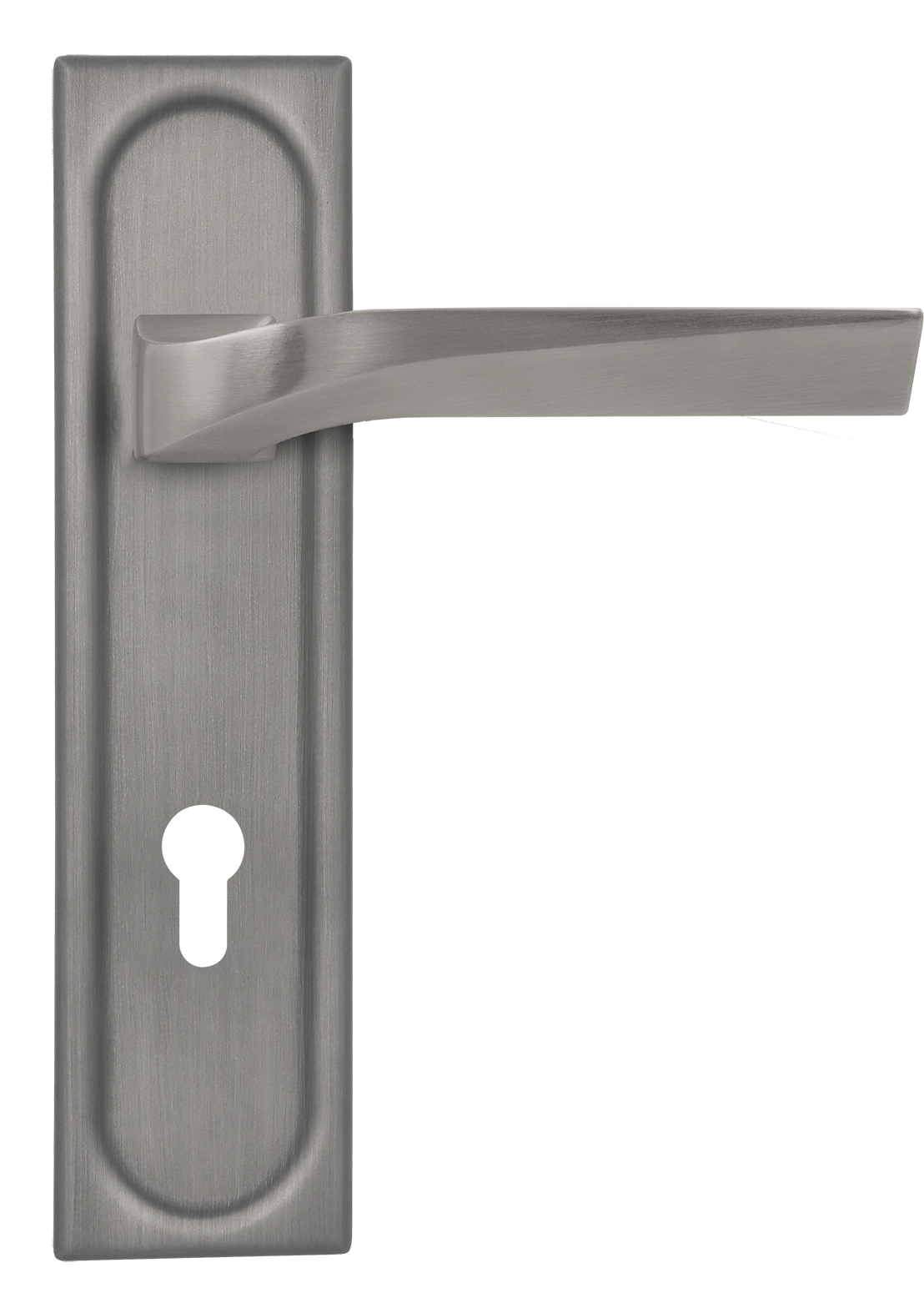 Ручка дверная WD CONCERT HALL PLS KH WF на планке под ключевой цилиндр, цвет Зимняя стужа/Winter Frost фото купить Оренбург