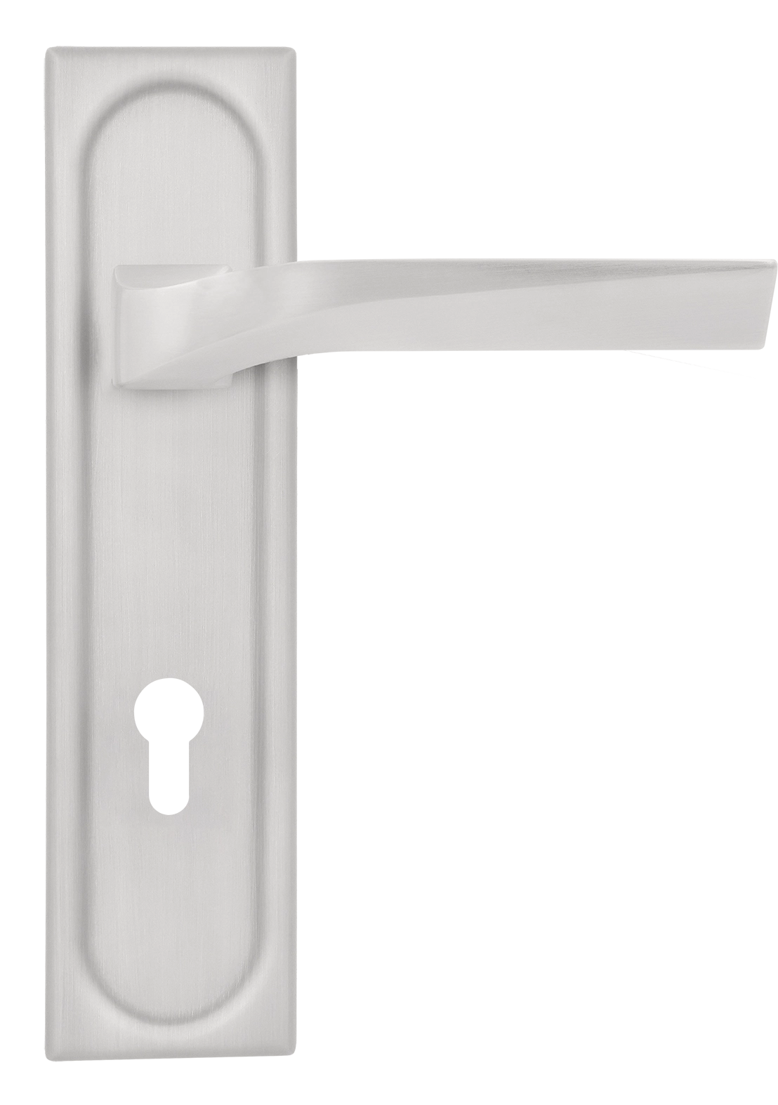 Ручка дверная WD CONCERT HALL PLS KH SSW на планке под ключевой цилиндр, цвет Стокгольмский снегопад/Stockholm Snowfall фото купить Оренбург