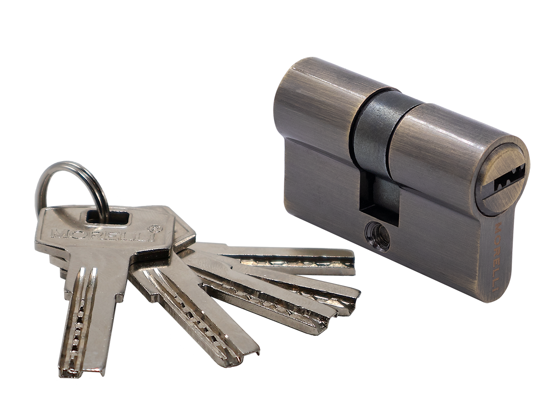 Ключевой цилиндр высокой секретности HS 50C AB (50мм), цвет античная бронза фото купить Оренбург