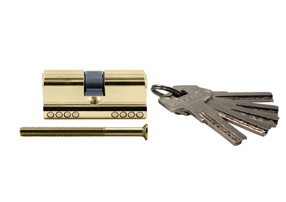 Ключевой цилиндр высокой секретности HS 50C PG (50мм), цвет золото фото купить в Оренбурге