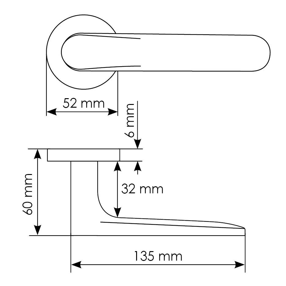 Комплект дверных ручек MH-59-R6 BL с заверткой MH-WC-R6 BL + магнитный замок M1895 BL, цвет черный фотомореллиОренбург