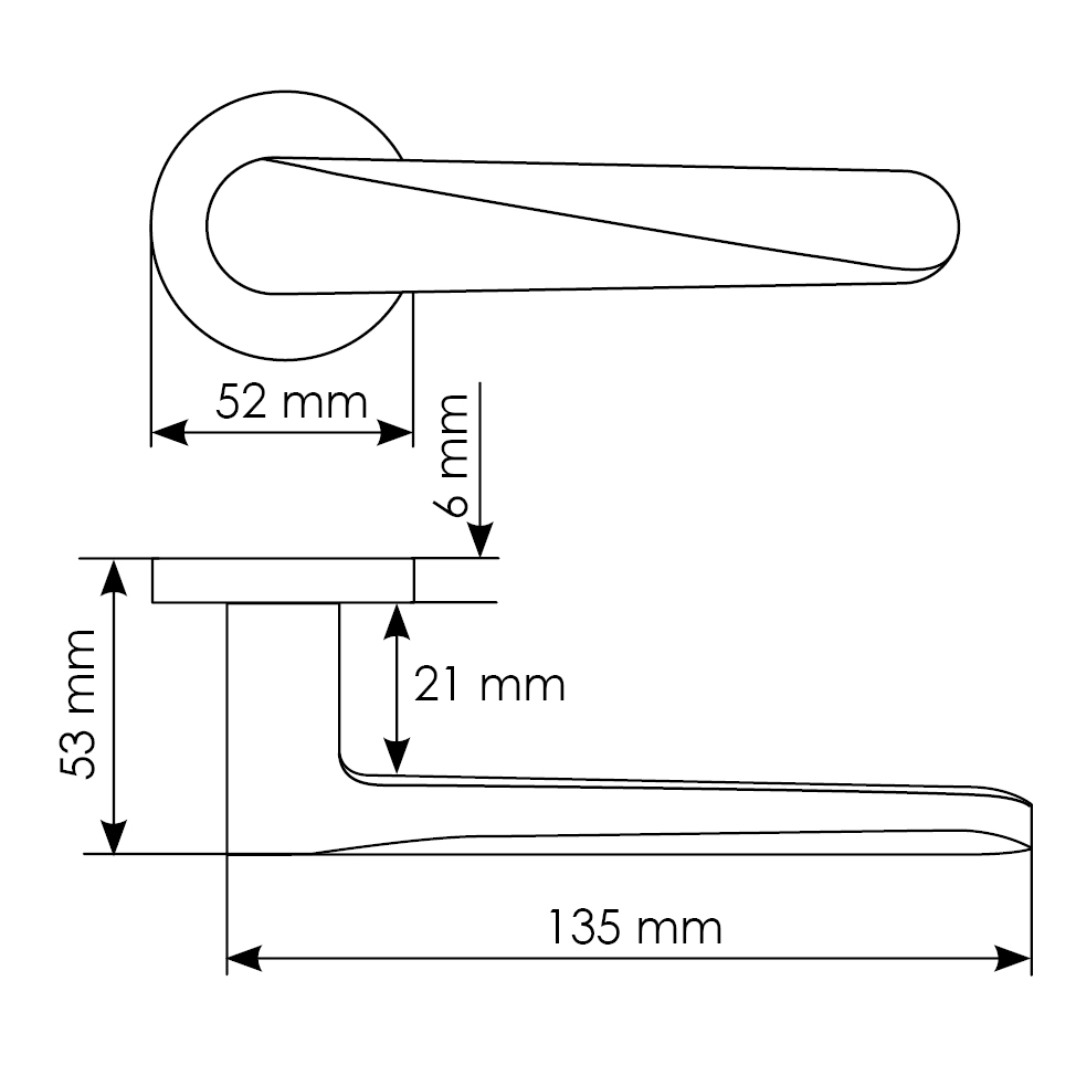 Комплект дверных ручек MH-58-R6 BL с заверткой MH-WC-R6 BL + магнитный замок M1895 BL, цвет черный фотомореллиОренбург