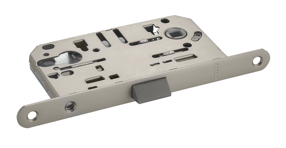 Защелка межкомнатная 1885P MSN под цилиндр бесшумная, цвет мат. сатинированный никель фото 1 Защелка межкомнатная 1885P MSN под цилиндр бесшумная, цвет мат. сатинированный никель фото купить Оренбург