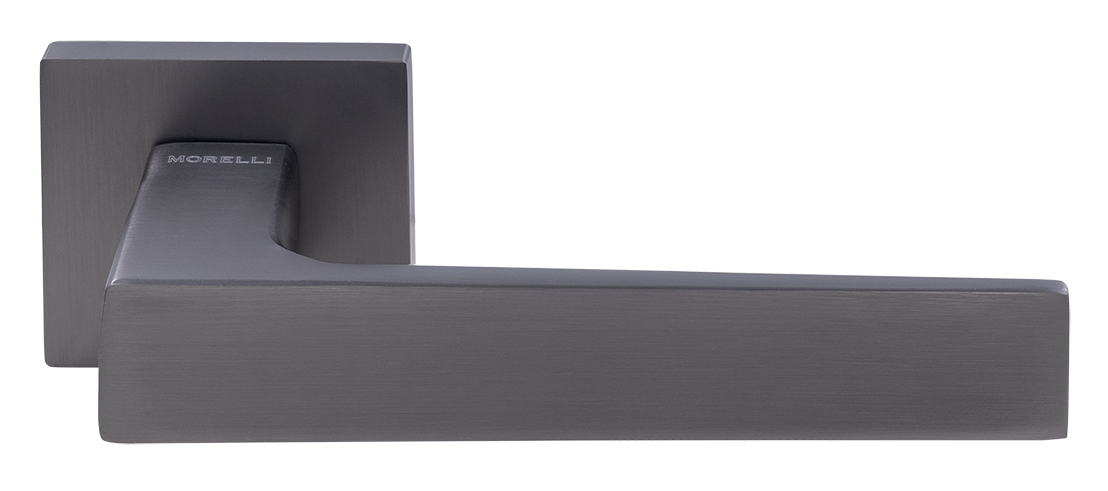 Ручка дверная MIRA  MH-54-S6 GR раздельная на квадратной розетке, цвет графит, ЦАМ фото купить Оренбург