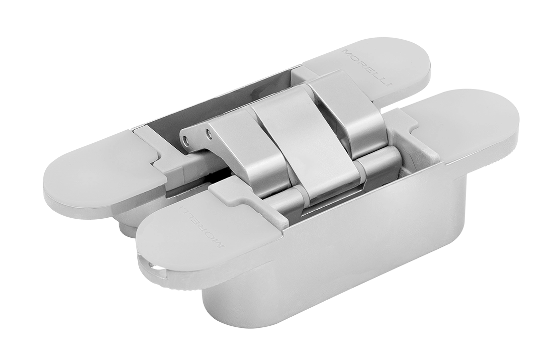 Петля скрытая HH-28 SC врезная с 3D-регулировкой вес полотна до 40 кг, цвет матовый хром фото купить Оренбург