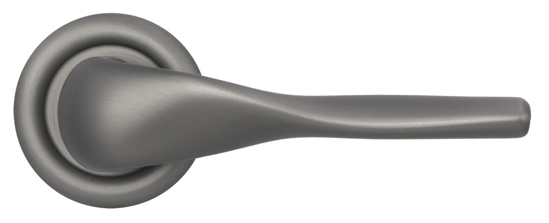 Ручка дверная LVB R7 WF на круглой розетке, цвет Зимняя стужа/Winter Frost фото купить в Оренбурге