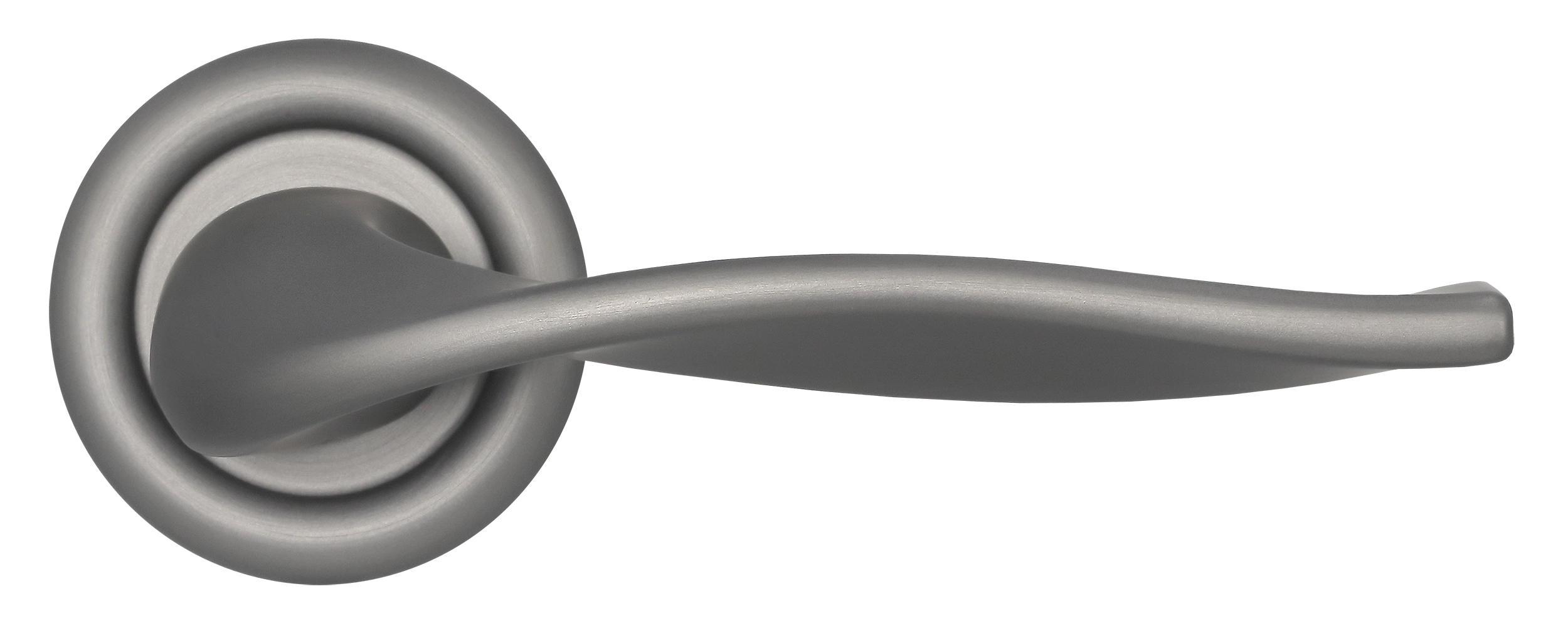 Ручка дверная SKYSCRAPER R7 WF на круглой розетке, цвет Зимняя стужа/Winter Frost фото купить в Оренбурге