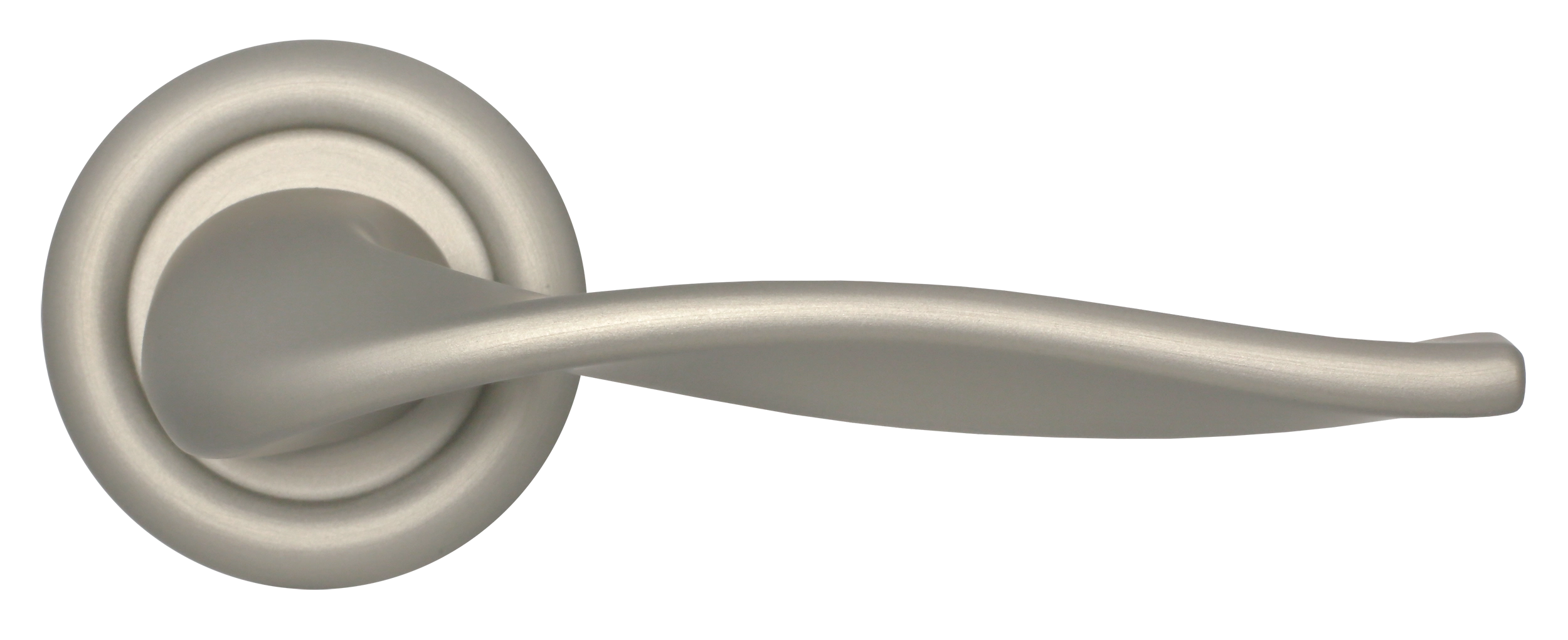 Ручка дверная SKYSCRAPER R7 SMI на круглой розетке, цвет Весенняя дымка/Spring Mist фото купить в Оренбурге