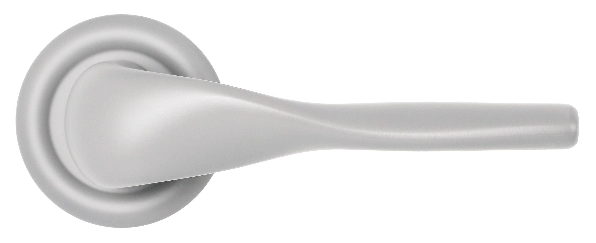 Ручка дверная LVB R7 SSW на круглой розетке, цвет Стокгольмский снегопад/Stockholm Snowfall фото купить в Оренбурге