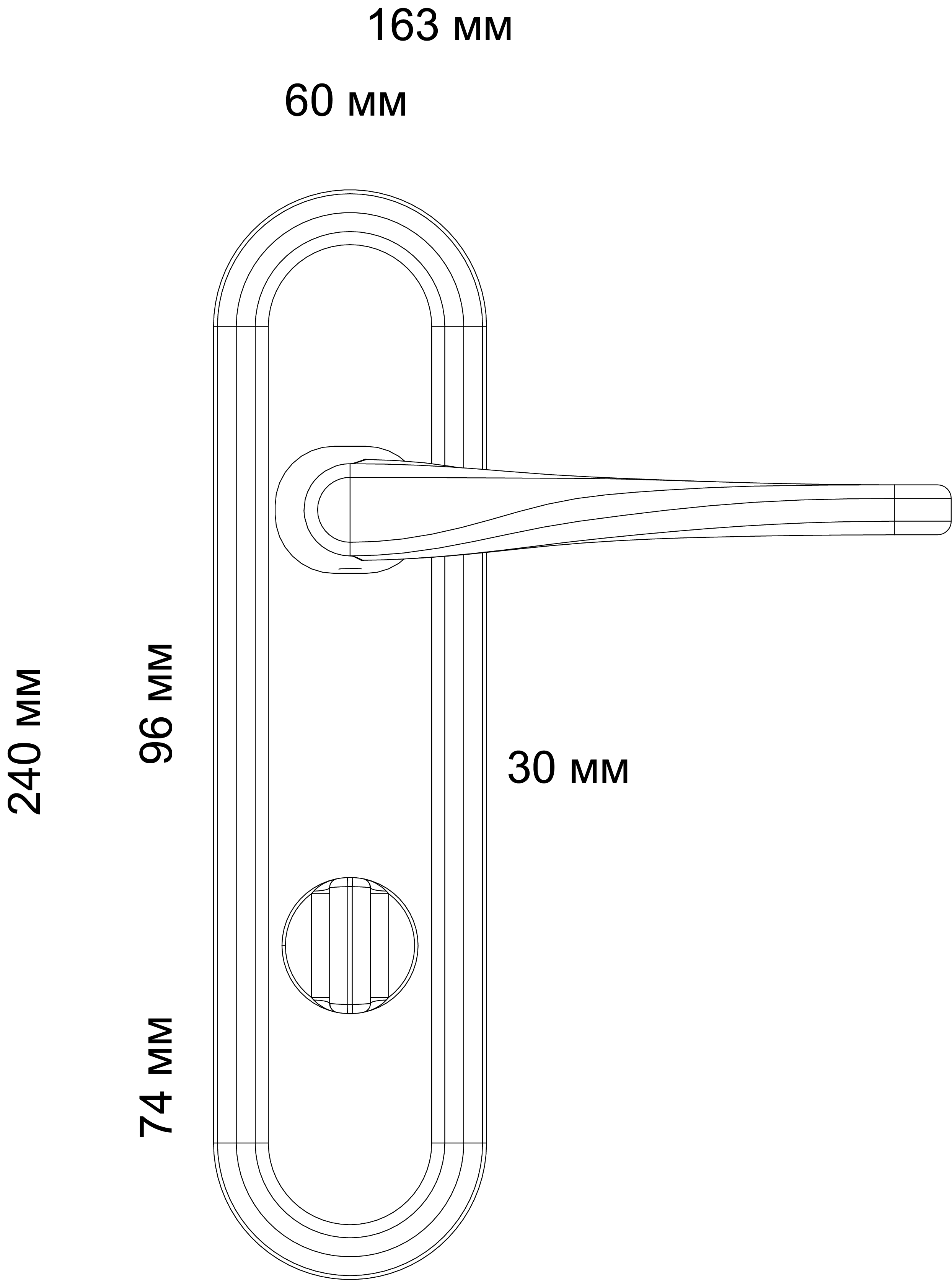 Ручка дверная THE OLYMPICS PLR WF на планке, цвет Зимняя стужа/Winter Frost фото фурнитура Оренбург